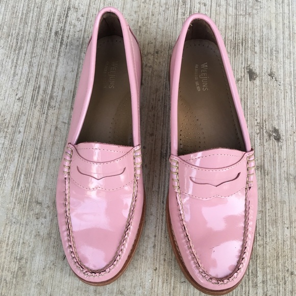 bass patent leather loafers